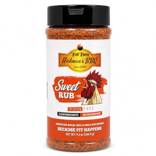 Fat Boy Hickman's BBQ Sweet Rub for Pork & Chicken, 9.4 oz
