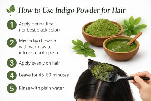 Image of Neeli Avuri Leaf Powder 100g (Pack of 1) | Indigo Powder Organic for Hair Black | Neeli avuri podi for Hair | Natural Hair Color Dye | | 100% Pure & Chemical-Free