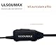 ULSOUMAX Air Acoustic Tube Kopfhörer kompatibel mit Motorola CLP446E CLPE Plus CLP1010e CLP1080e CLP1083e CLP107e Radio, Kopfhörer mit PTT Mic Knopf