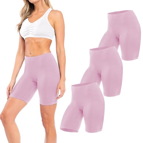 Image of Sexy Basics Women's Cotton Stretch Active Slip Shorts | 3 Pack & 6 Pack Boy Short Boxer Briefs