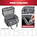 SINGER Sewing Accessories Organizer (Bag Only) – Double Layer Portable Sewing Storage Bag | 2 Detachable Pouches and 18 Compartments, Large Sewing Supplies & Crafting Carry-all (Gray)