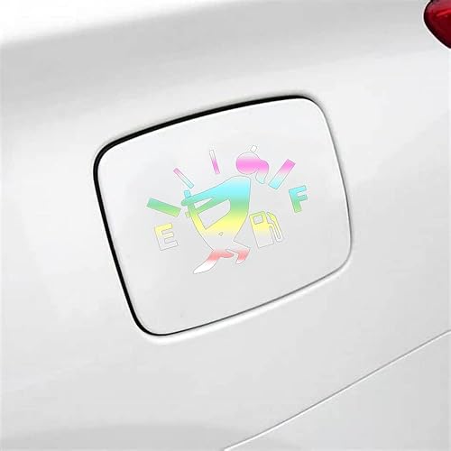 Miniatura 3 de Calcomanías divertidas para automóvil, de alto consumo de gas, calcomanías vacías para automóvil, camiones, motocicletas, SUV (color blanco)