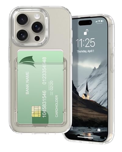 Étui portefeuille iPhone 15 Pro Max coque silicone transparent gel TPU souple Apple 6.7