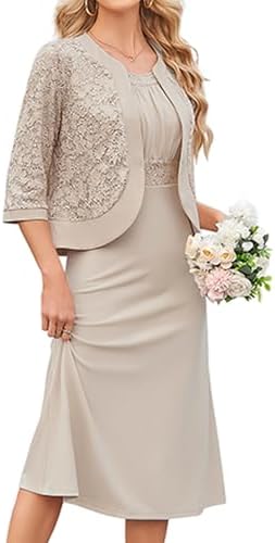 GRACE KARIN Women's Formal Wedding Guest Dress,2 Piece Mother of ...
