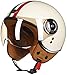 Moto Open Face Casco ECE Approvato Retro Harley Casco Helmet Mezzo Casco per Moto Racing Jet Pilot Casco Motocross Vespa Cruiser Adulto Adulto Bambini Estate (Size : XL-C)