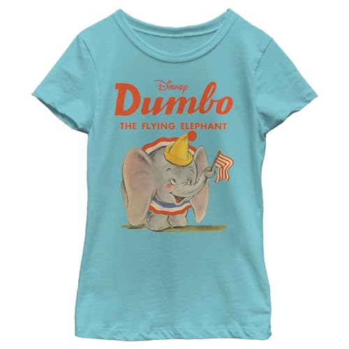 T-shirt Dumbo Disney fille bleu idéal pour l'école et les sorties