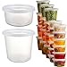 Produktbild YOYEAH 24 Sets Deli Container, 12oz & 24oz, Kunststoffbehälter mit Deckel, Deli Cups & Food Container - BPA-frei, Wiederverwendbar, Dicht, Spülmaschinen, Mikrowelleneeignet und Gefriersicher