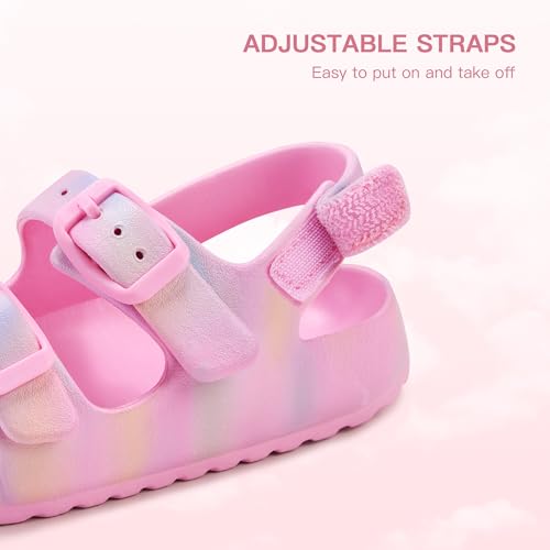 Image of Stelle Toddler Girls Sandals Adjustable Buckle Open Toe Sandal