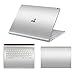 Produktbild Masino Full Body Displayschutzfolie Aufkleber Skin Notebook Cover Aufkleber für 33 cm 34,3 cm Microsoft Surface Buch 2 Core i7 (2017) Decal- Silver for 13.5" Surface Book 2 (Intel Core i5)