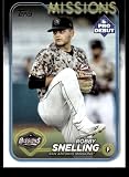 2024 Topps Pro Debut Baseball #PD-8 Robby Snelling San Antonio Missions Official MILB Trading Card (Stock Photo Shown, Card in Near Mint to Mint Condition)