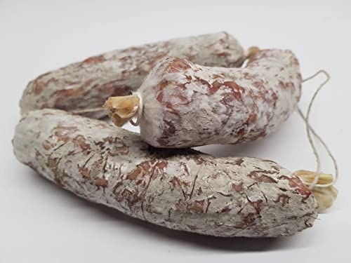Italienische Salami luftgetrocknet - Salametto classico Cacciatore - Viktor Kofler Salami Spezialität aus Lana/Südtirol im 3er Strang – Bild 4
