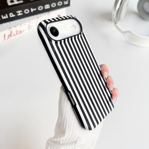 NITITOP for iPhone 17 Air Case Cute Matte Stripe - Black by NITITOP - Used condition - Image 7