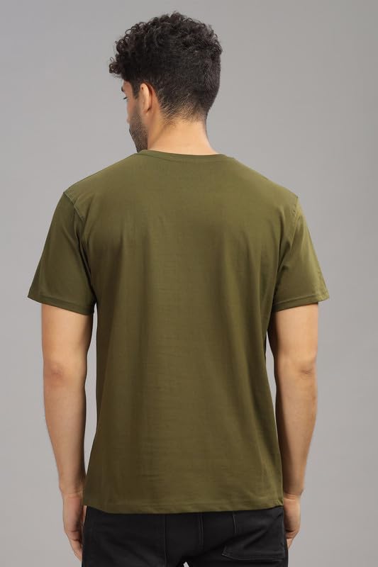 Image of XENOVAURBAN Men's Graphic Printed RN-HKM Round Neck Regular and Plus Size Cotton T-Shirt