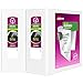 Avery 4" Durable View 3 Ring Binder, EZD Ring, Holds 8.5" x 11" Paper, 2 White Binders (9801)