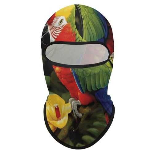 Balaclava Mask for Men Balaclava Ski Mask Tropical Parrot Winter Face Mask Face Cover for Cycling miniatura 1