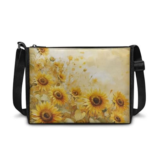 Small Shoulder Bag for Women ＆ Men Adjustable Crossbody Bag with Zipper Closure Trendy Sling Bag for Travel Sports