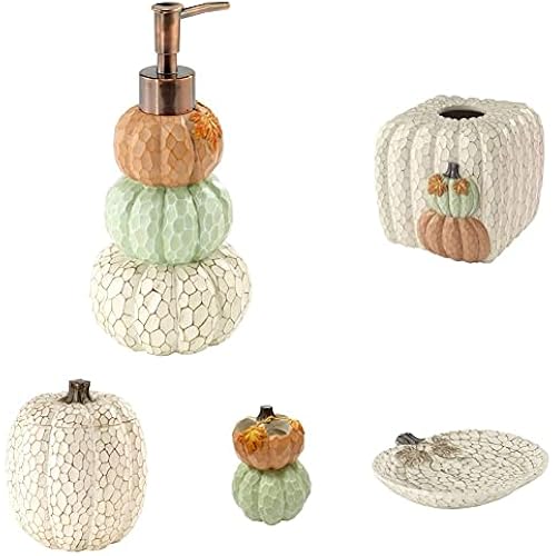 Avanti Linens - Grateful Patch Collection Bundle, Festive Fall Decor for Bathroom