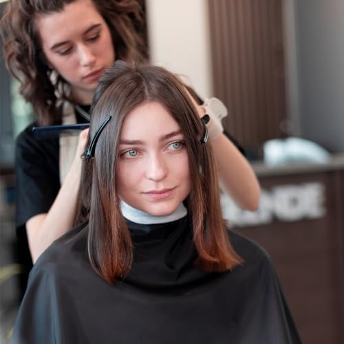 3 Stück Make-up-Umhang,Frisierumhang Kurz,Schminkmantel Friseurumhang Erwachsene,Wasserdichter Haarfarben Schal,Kamm-Bart-Schürze Make-up Bib Styling Shampoo-Umhang Haar Schneideumhang,für Friseur