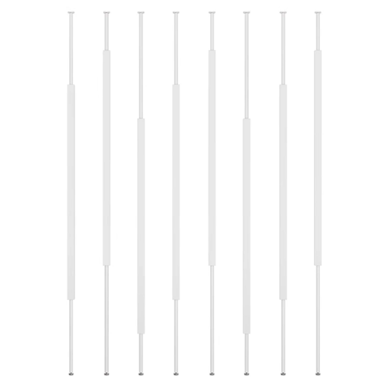 80-220 CM Wall Partition Slats, Iron Room Divider Floor to Ceiling Privacy Screens Columnar, Simple Room Dividers Column Post for Entrance Restaurant Hollow Washroom(A - White,180cm/70.9in)