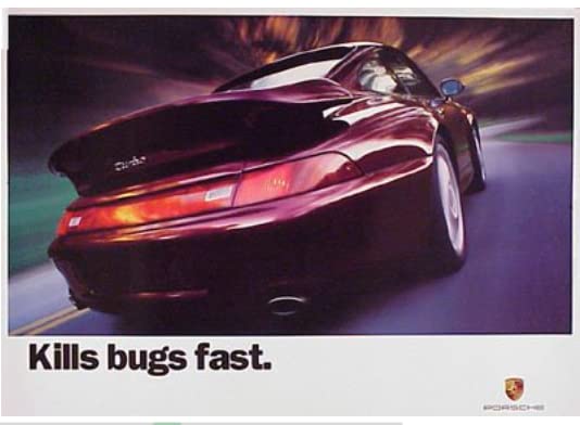 Autotrend.com Turbo Kills Bugs Fast Factory Poster