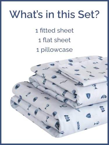 Image of Kids Twin Size Racing Bed Sheets - 3 Piece Kids Racing Sheet Set - Speedy Champion Bedding - Ultra-Soft, Cute & Cozy - Breathable & Machine Washable - Race Bed Set for Boys, Girls, Teens & Toddlers