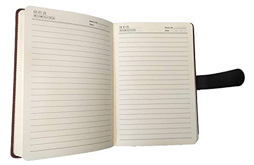 Image of AccuPrints A5 Notebook with PU Leather Belt Lock Pages 200 for Office