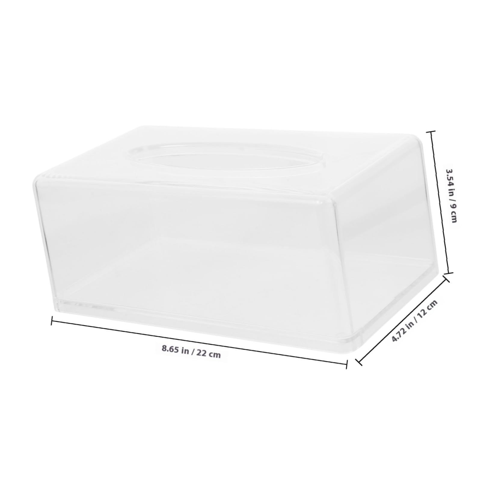 Papiertuchbox aus Acryl Serviettenhalter fürs Badezimmer Taschentuchboxen mit Einfacher Öffnung für Taschentücher und Feuchttücher