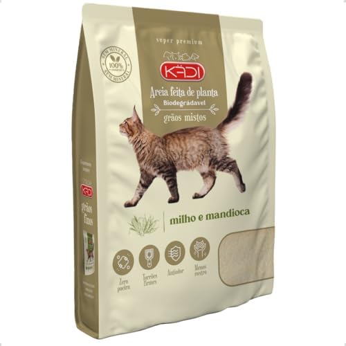 Areia Higiênica Natural Biodegradável de Grãos Mistos de Milho e ...