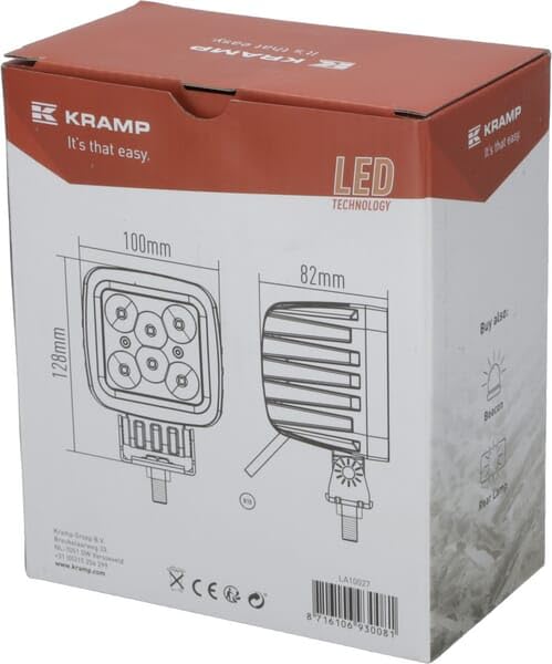 Kramp LED-Arbeitsscheinwerfer 42W 3780lm Punktstrahler LA10027