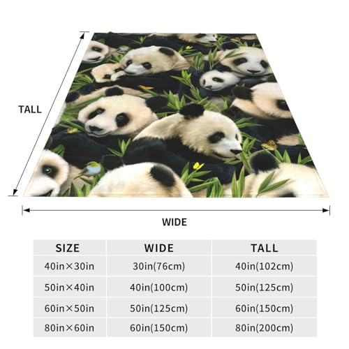 Couverture polaire panda de qualité supérieure textile doux et chaud de lit - 5
