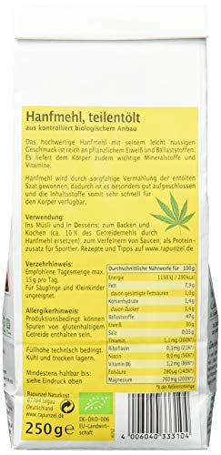 Hanfmehl von Rapunzel, 250 g – Bioqualität