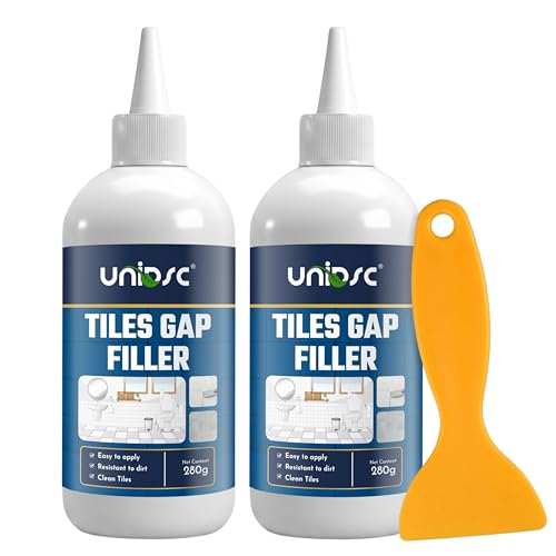 Image of UNIDSC Tiles Gap Filler 560g with Applicator | Tile Grout Repair Paste for Floor & Wall | Waterproof, Crack Resistant & Long Lasting | For Bathroom, Kitchen & Tile Joints