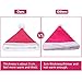 Eoocan Santa Hat, Santa Hat for Kids, Unisex Velvet Comfort Pink Christmas Hats Extra Thicken Classic Plush for Christmas New Year Festive Holiday Party Supplies