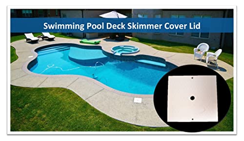 Jsp Manufacturing 10 Inch Square Skimmer Deck Cover 10"X10" Lid Replacement For Hayward Spx1082E Sp1082 (1, White) #TOP4