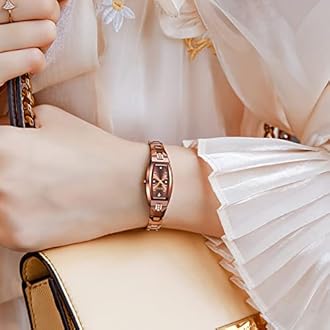 OLEVS Ladies Watch Rose Gold Ceramic Designer Elegant Note Fashion Luxury 3ATM Date Waterproof Luminous Green Valentine's Day Present Quartz