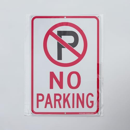Faittoo No Parking Sign, 2 Pack, 35 x 25 cm Rust Free .040 Aluminum Reflective, UV Protected, Waterproof - Image 2