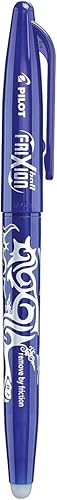 Pilot Frixion - Bolígrafo de punta redonda borrable color negro Azul individual