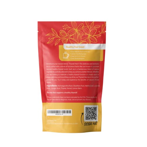 Thyroid Hero For Thyroid Balance Support Herbal Tea With 8 Functional Herbs For Thyroid Health (35 Tea Bags Included) #TOP1