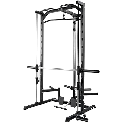 RitFit Smith Machine Power Rack with LAT-Pull Down System