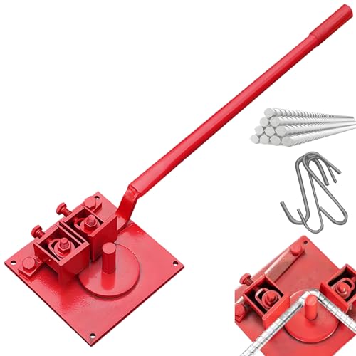 Dobladora Barras, Dobladora Varillas Corrugadas 1 A 20 Mm Dobladora Manual Barras Acero Con ángulo Amplio 210° Dobladora Ajustable Alta Resistencia Portátil Para Proyectos Bricolaje Y Construcción