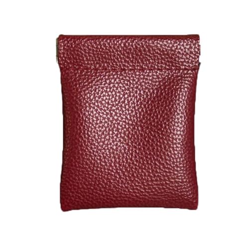 Portable PU Leather Coin Purse Earbuds Earphone Holder Pouch for Women Men Small Wallet Change Org