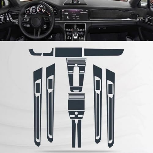 Protector de TPU premium transparente para consola de Porsche Panamera 2