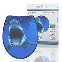 Schütte WC-Sitz Shark Duroplast mit Absenkautomatik & Schnellverschluss