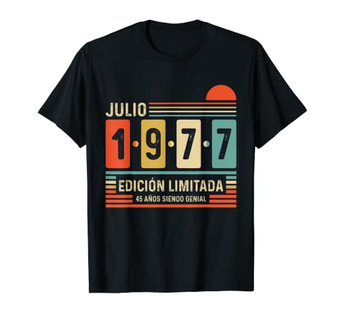 45 Años Julio 1977 Leyenda Regalo 45 Cumpleaños Camiseta