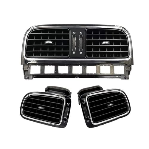 Sortie d'air A/C pour Polo 2012 grilles de ventilation centrale et latérales noir mat