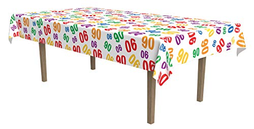 Nappe plastique multicolore Beistle 57824-90 pour table rectangulaire - 2