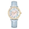 GOLDEN MAPLE Dainty Watches for Women, Mother-of-Pearl Dial and Swiss Quartz Movement, Ladies Watch with Leather Strap