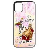 utaupia - Cover per iPhone 11, in silicone, motivo: Drama Lama dramalalalama, motivo fumetto in metallo, 128 GB, colore: Giallo