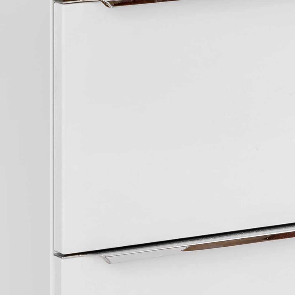Lomadox Badezimmer Waschtisch-Unterschrank Set, Hochglanz weiß, 61cm Keramik-Waschbecken, 2 Softclose-Schubkästen, B/H/T ca, 61/58,5/46 cm