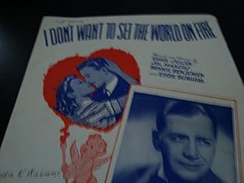 Sheet music I Don't Want To Set The World On Fire / Piano Vocal Guitar Book